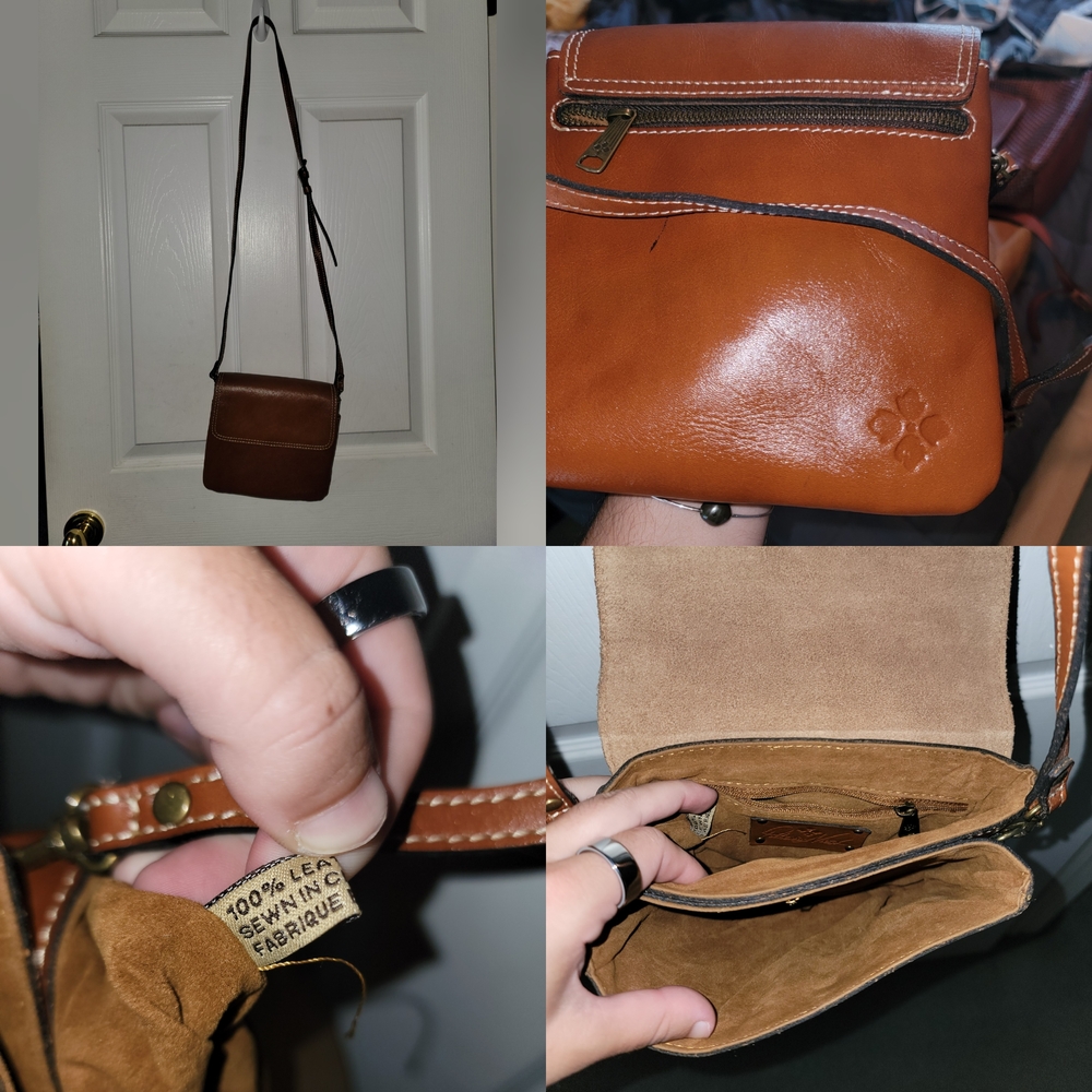 Brown Leather Crossbody Bag